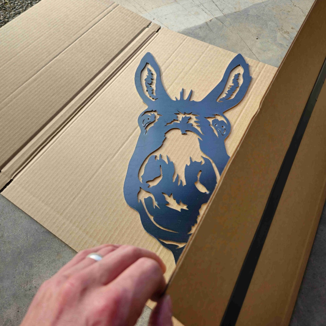 Peeking Donkey