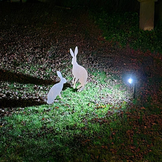 SolarGlow LED Garden Lights – Illuminate Your Outdoor Art - Rusty Deer
