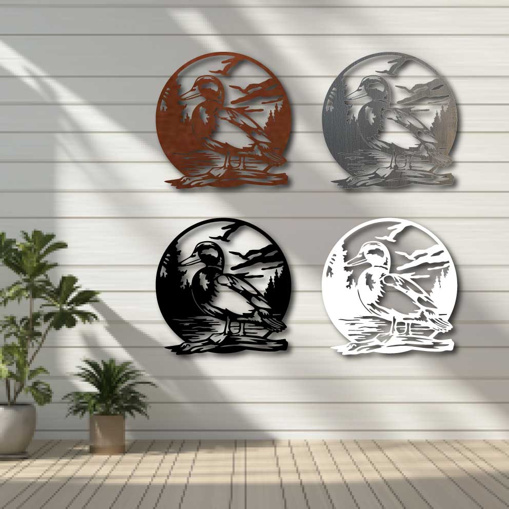 Mallard Duck Metal Art - NZ Made Wall Decor