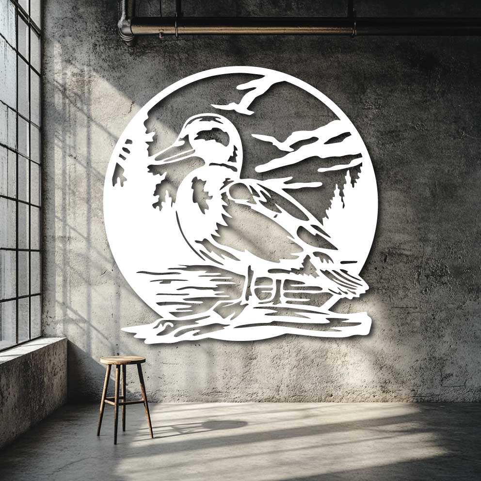 Mallard Duck Metal Art - NZ Made Wall Decor