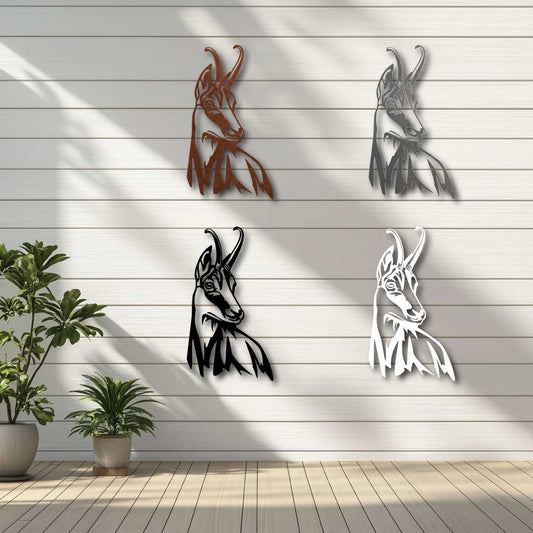 Chamois Mountain Metal Art