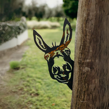 Peeking Donkey - Rusty Deer