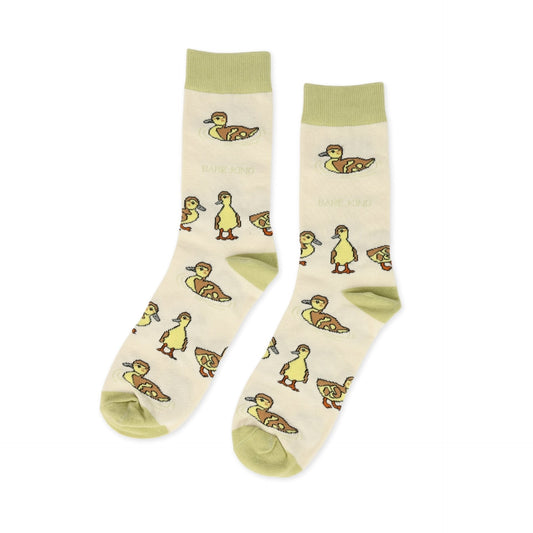 Save the Ducklings Bamboo Socks - Rusty Deer