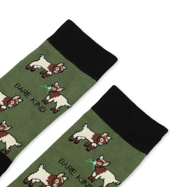 Save the Goats Bamboo Socks - Rusty Deer