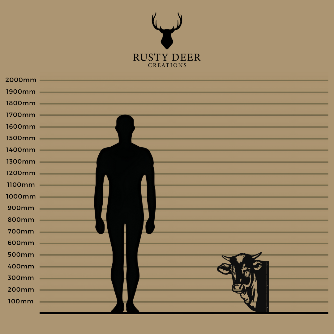 Peeking Cows - Rusty Deer