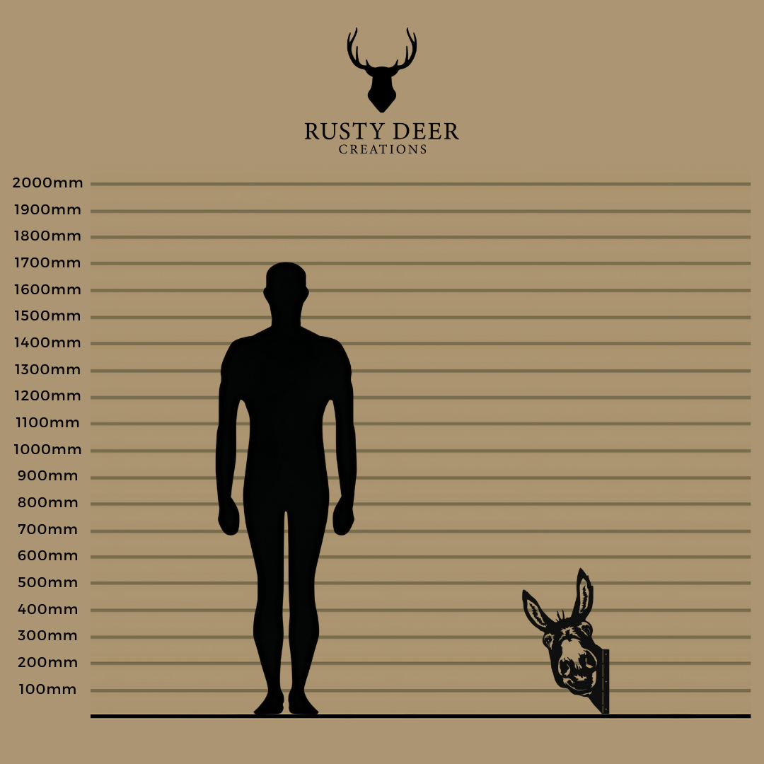 Peeking Donkey - Rusty Deer