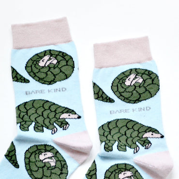 Save the Pangolins Bamboo Socks - Rusty Deer