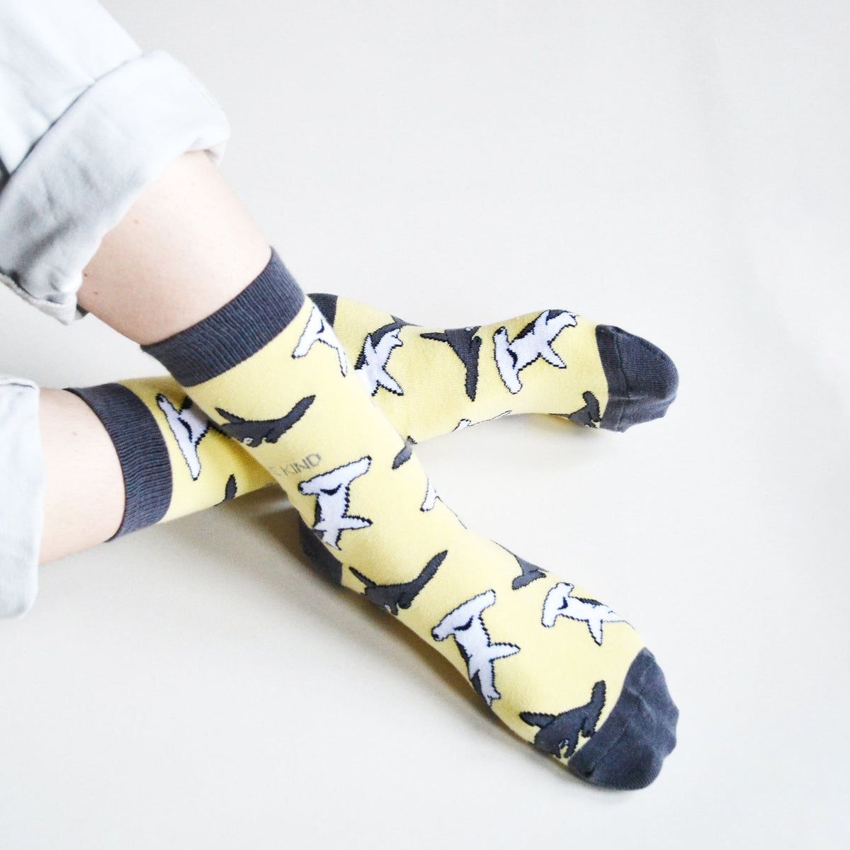 Save the Sharks Bamboo Socks - Rusty Deer