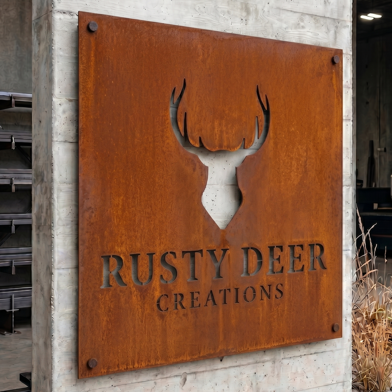 Farm sign with logo