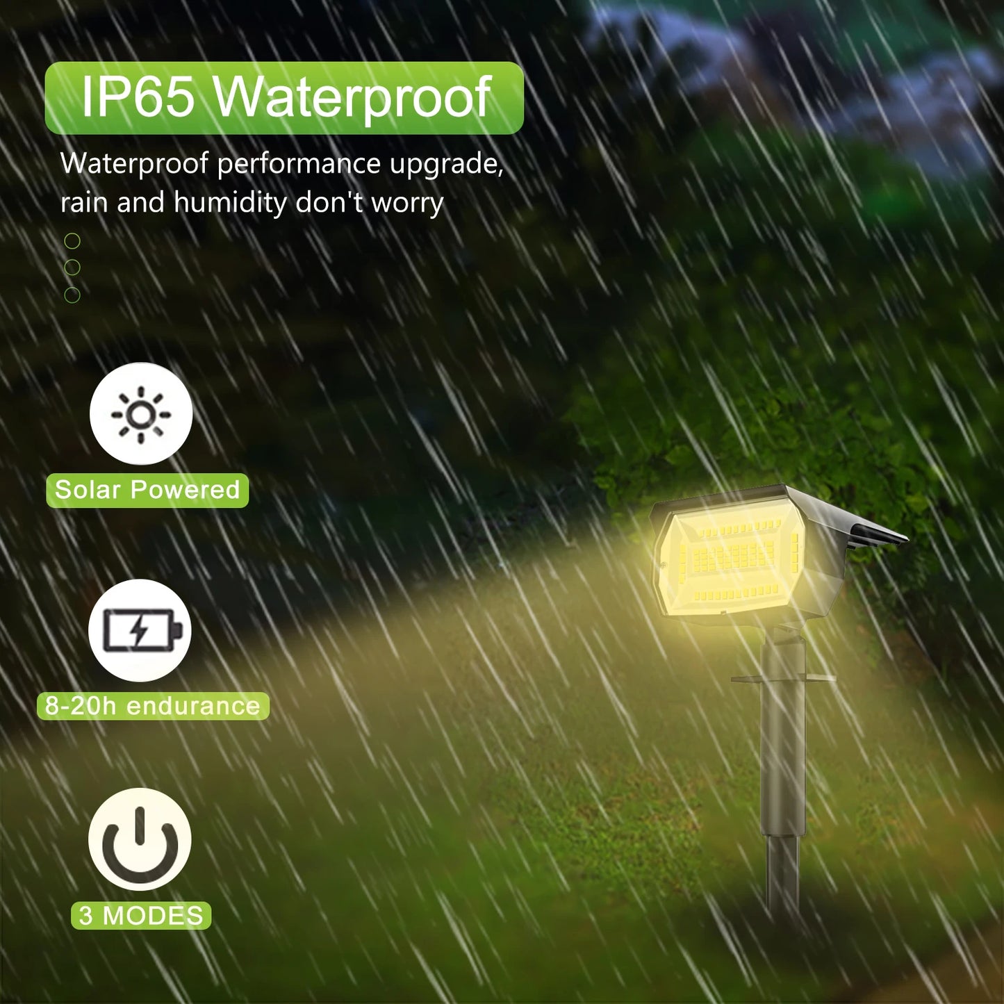 SolarGlow LED Garden Lights – Illuminate Your Outdoor Art