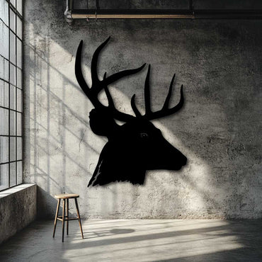 Classic Stag Silhouette Wall Art