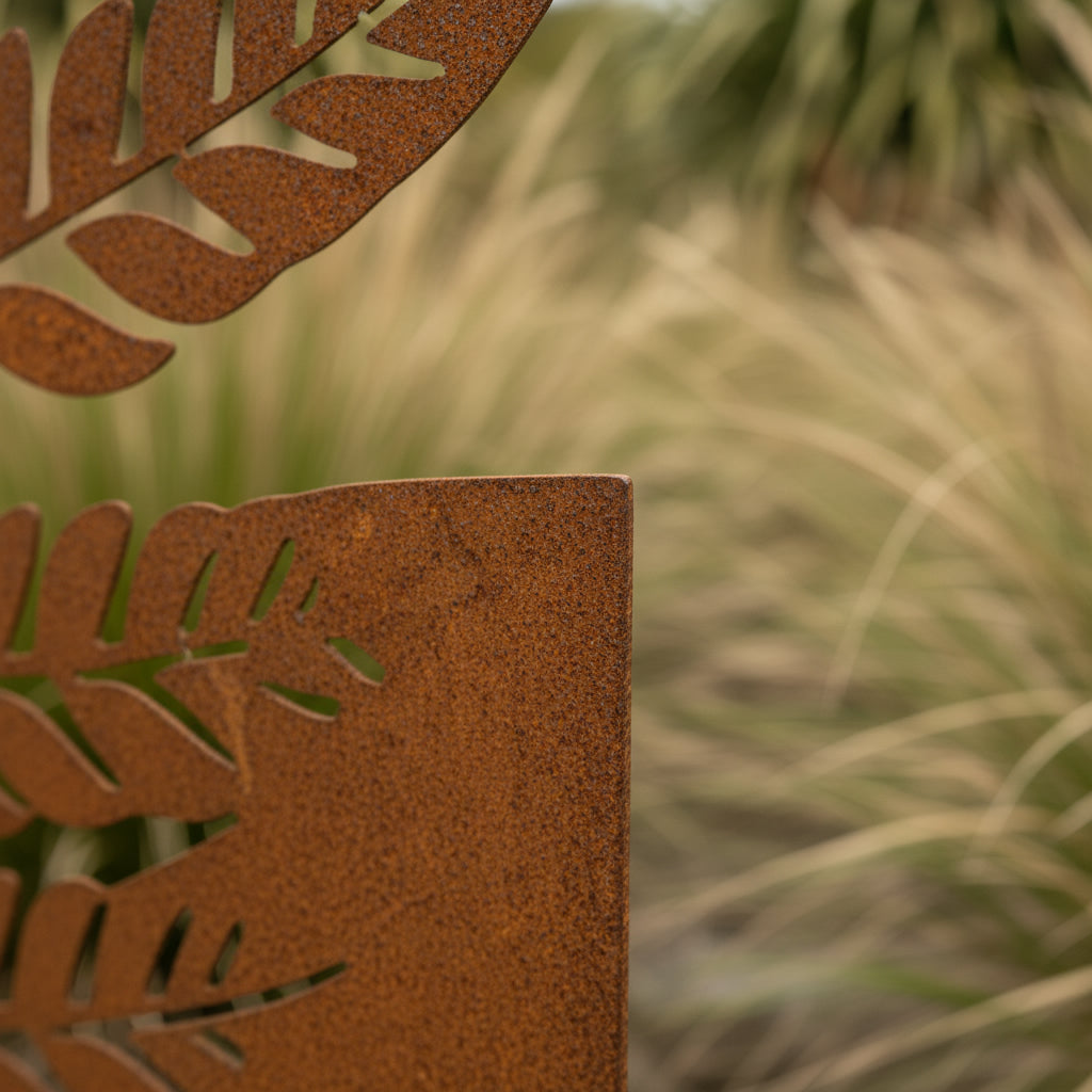 NZ Fern Silhouette Garden Art