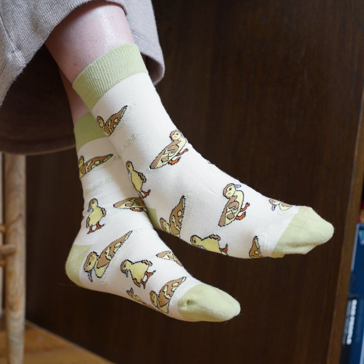 Save the Ducklings Bamboo Socks - Rusty Deer
