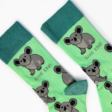 Save the Koalas Bamboo Socks - Rusty Deer