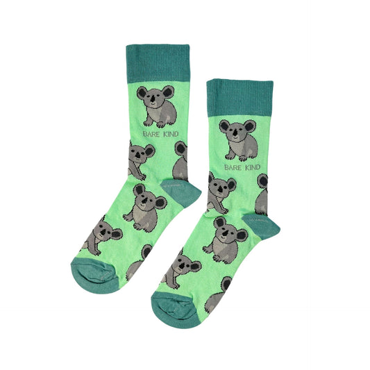 Save the Koalas Bamboo Socks - Rusty Deer