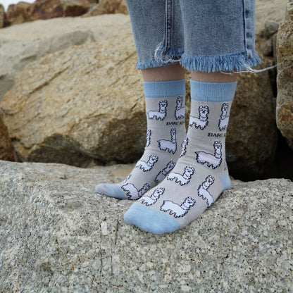 Save the Alpaca Bamboo Socks - Rusty Deer