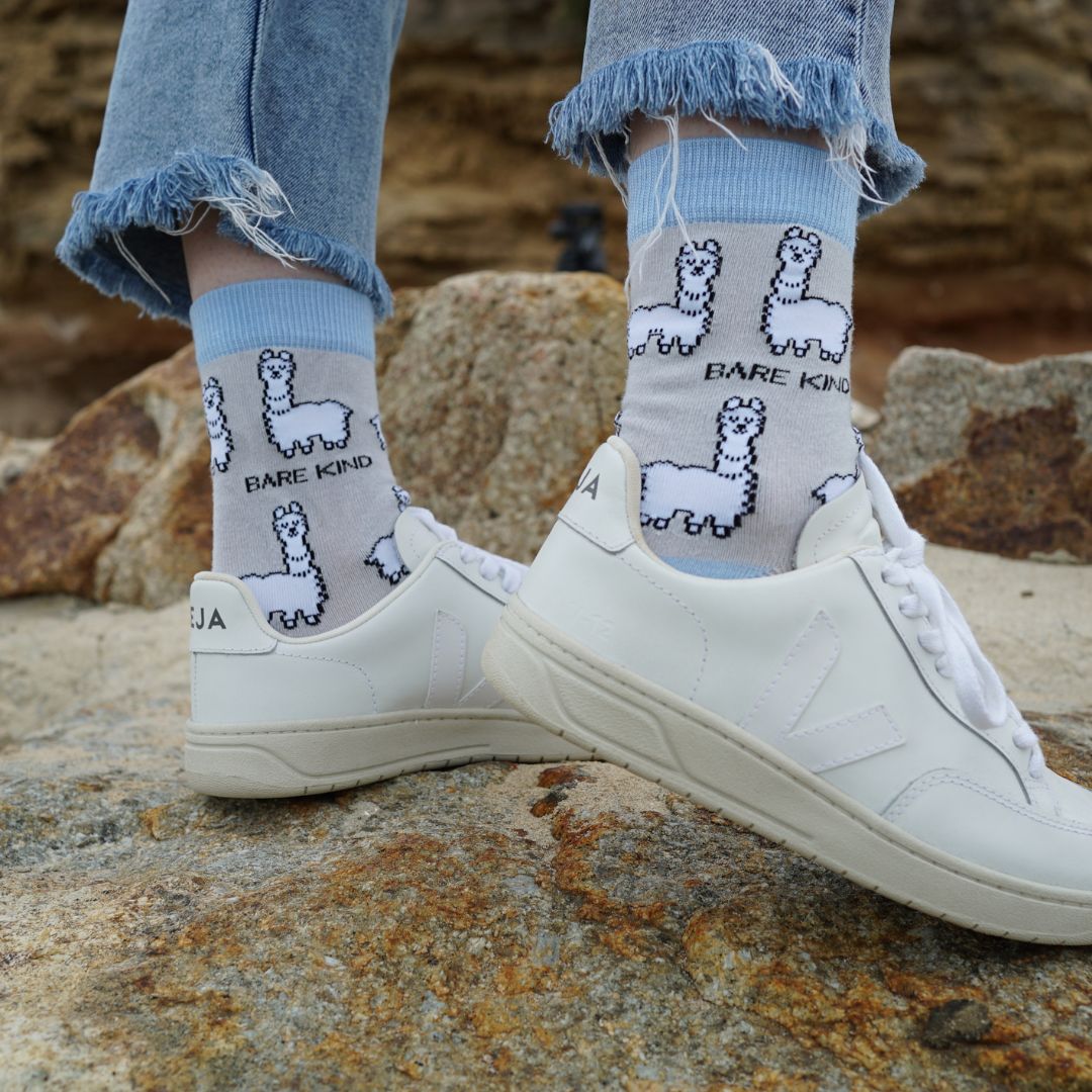 Save the Alpaca Bamboo Socks - Rusty Deer