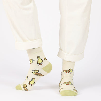 Save the Ducklings Bamboo Socks - Rusty Deer