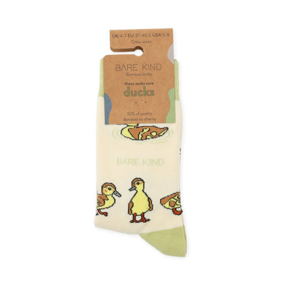 Save the Ducklings Bamboo Socks - Rusty Deer