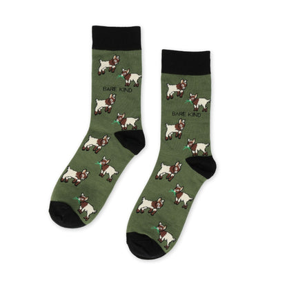 Save the Goats Bamboo Socks - Rusty Deer