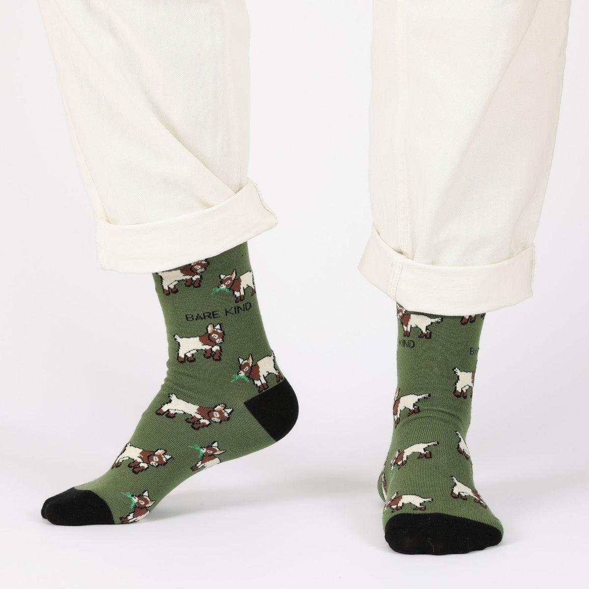 Save the Goats Bamboo Socks - Rusty Deer