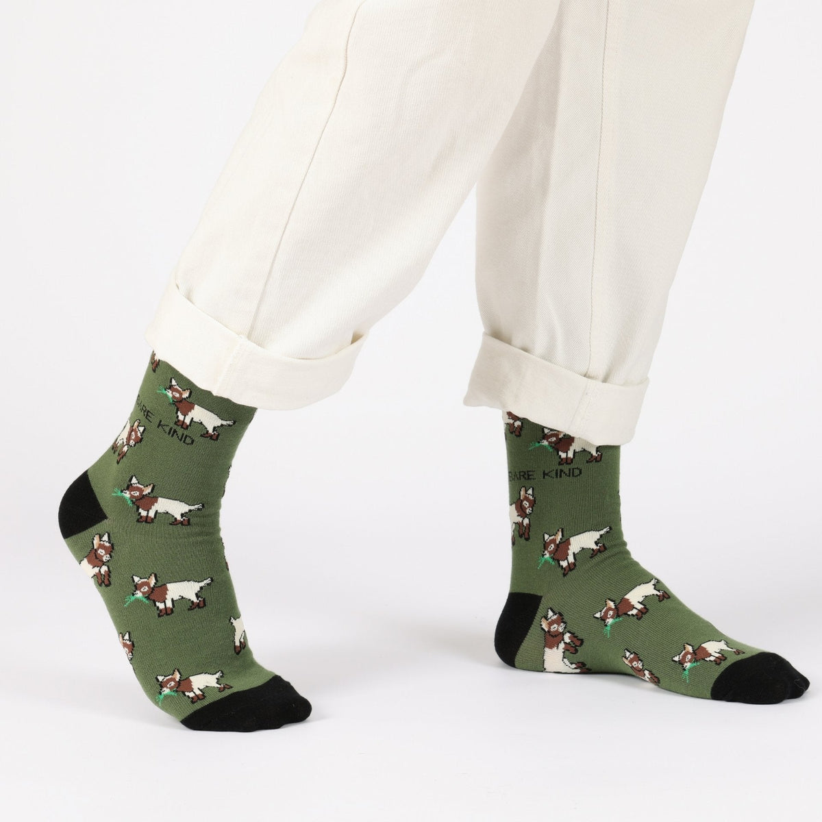 Save the Goats Bamboo Socks - Rusty Deer