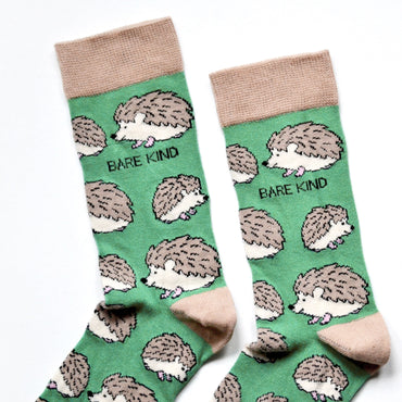 Save the Hedgehogs Bamboo Socks - Rusty Deer