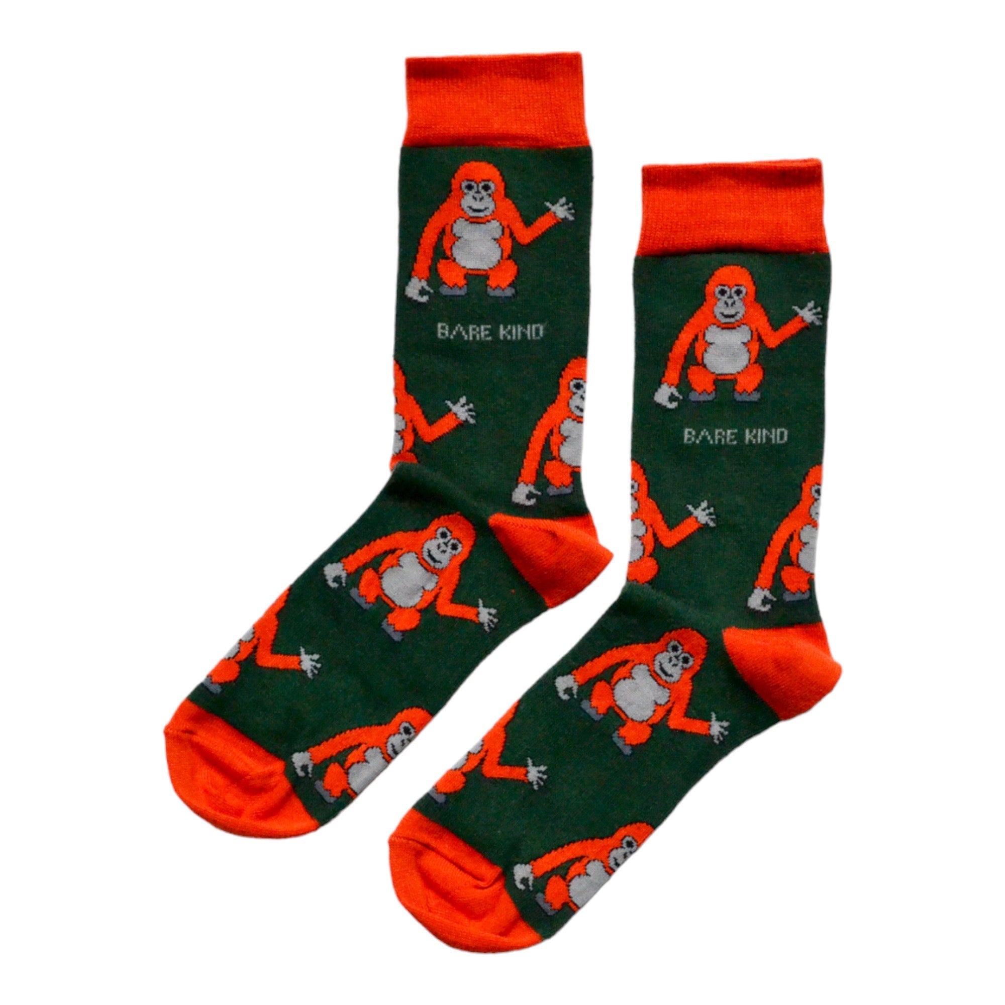 Save the Orangutans Bamboo Socks - Rusty Deer