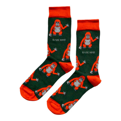 Save the Orangutans Bamboo Socks - Rusty Deer