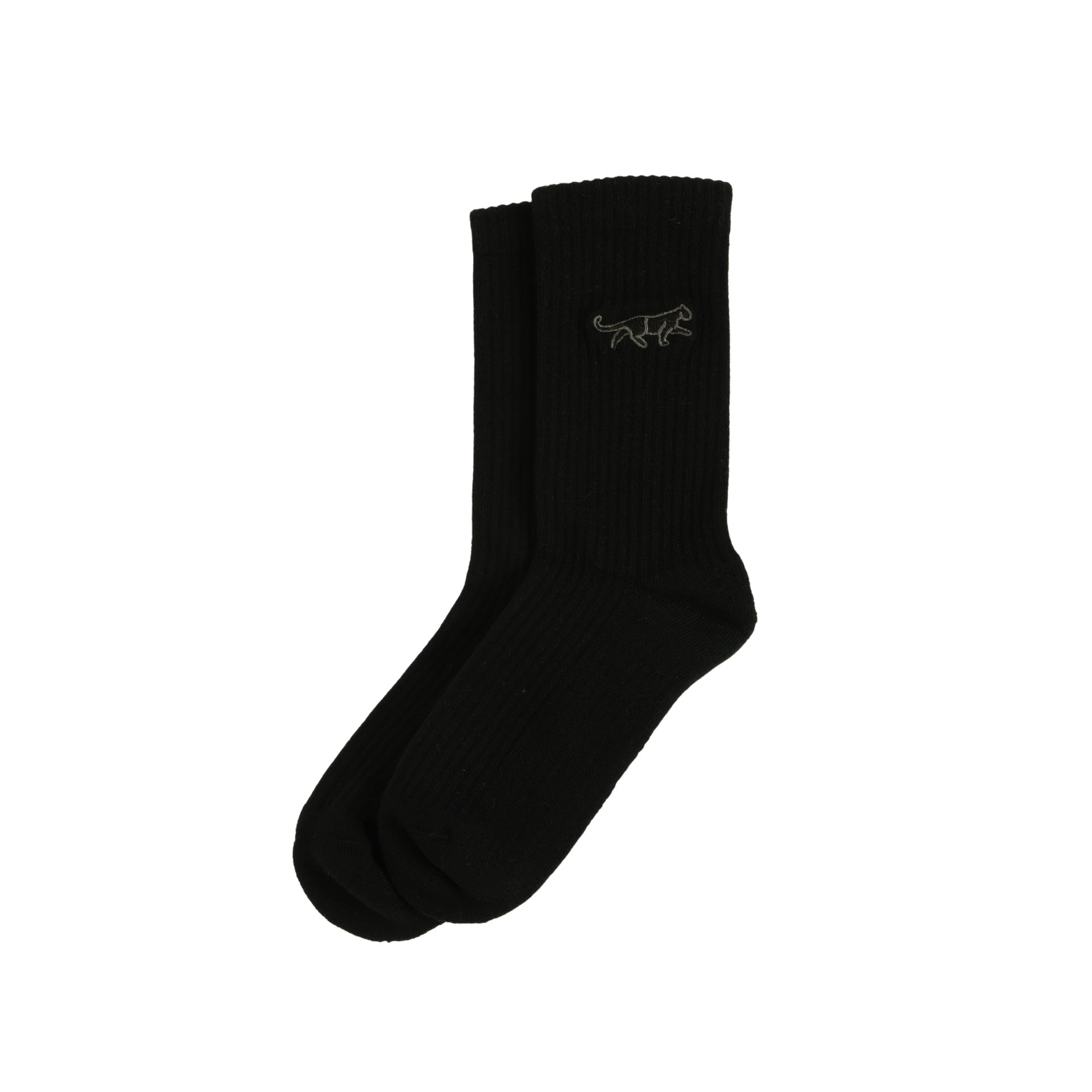 Save the Black Panthers Ribbed Bamboo Socks - Rusty Deer