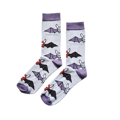 Save the Bats Bamboo Socks - Rusty Deer