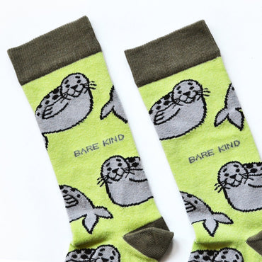Save the Seals Bamboo Socks - Rusty Deer