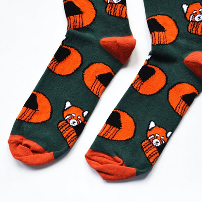 Save the Red Pandas Bamboo Socks - Rusty Deer