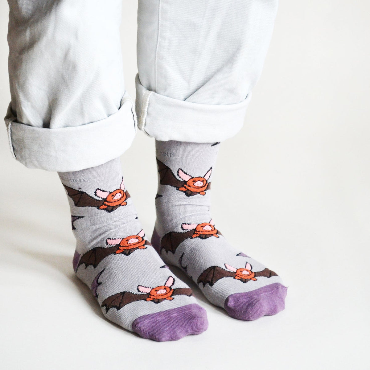 Save the Bats Bamboo Socks - Rusty Deer