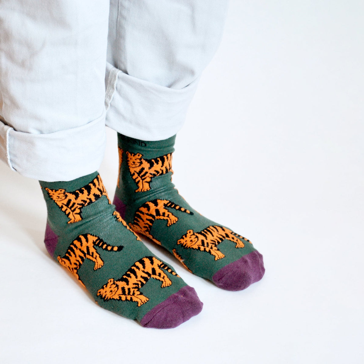Save the Tigers Bamboo Socks - Rusty Deer