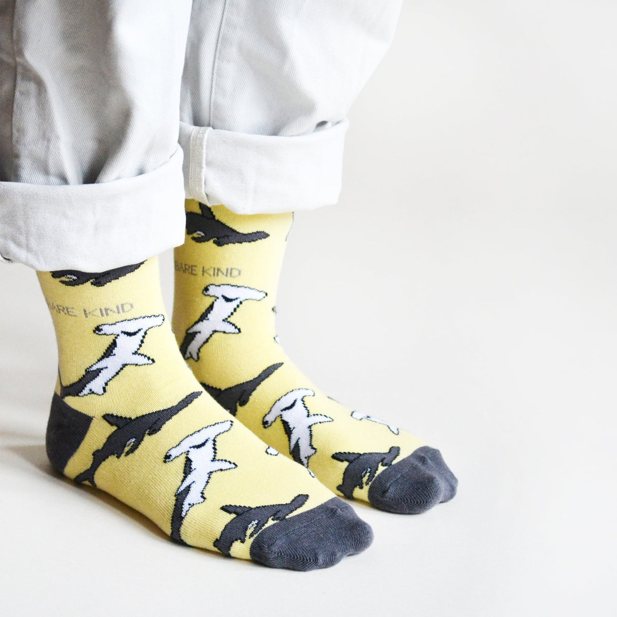 Save the Sharks Bamboo Socks - Rusty Deer