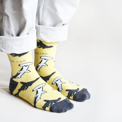 Save the Sharks Bamboo Socks - Rusty Deer