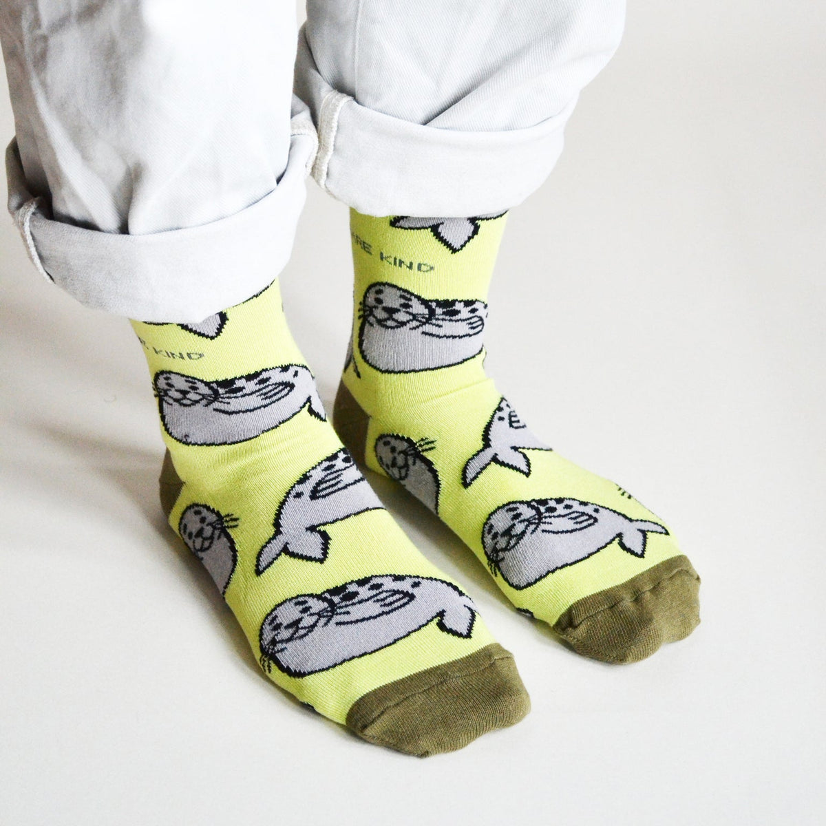Save the Seals Bamboo Socks - Rusty Deer