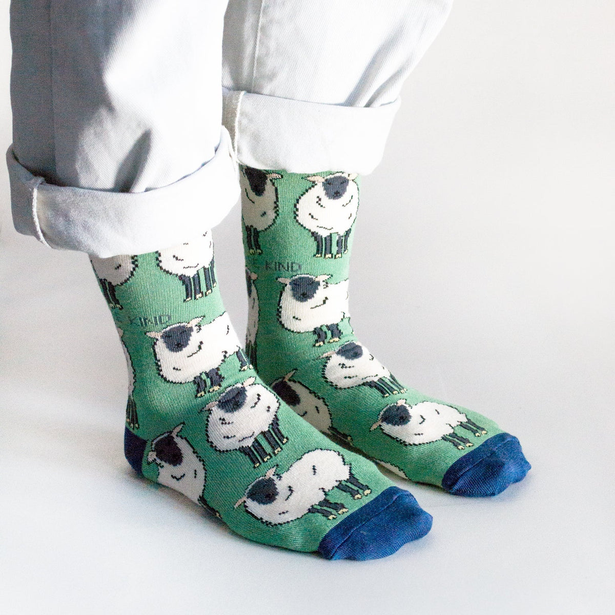 Save the Sheep Bamboo Socks - Rusty Deer