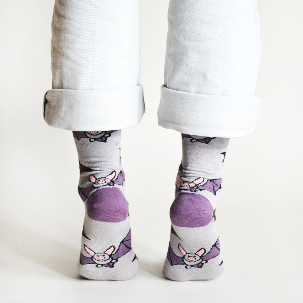 Save the Bats Bamboo Socks - Rusty Deer