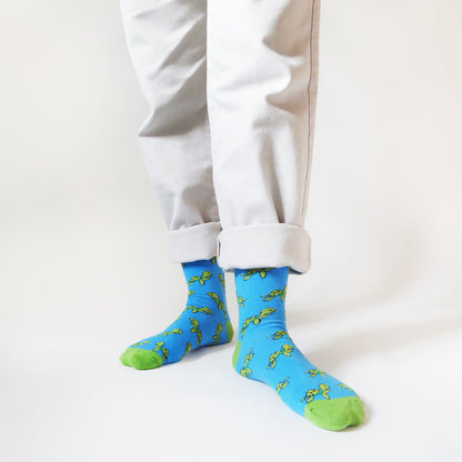 Save the Turtles Bamboo Socks - Rusty Deer
