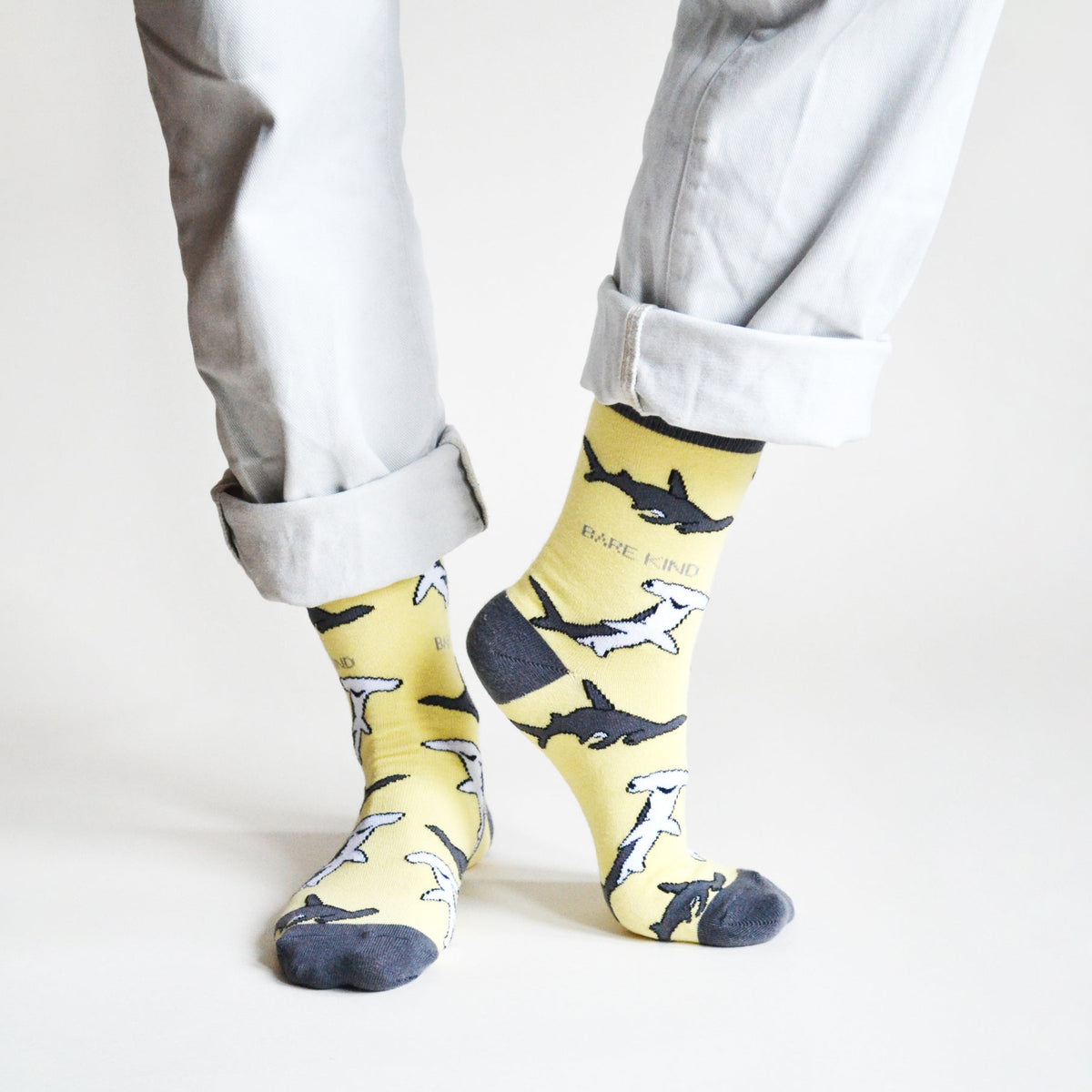 Save the Sharks Bamboo Socks - Rusty Deer