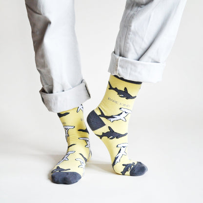 Save the Sharks Bamboo Socks - Rusty Deer