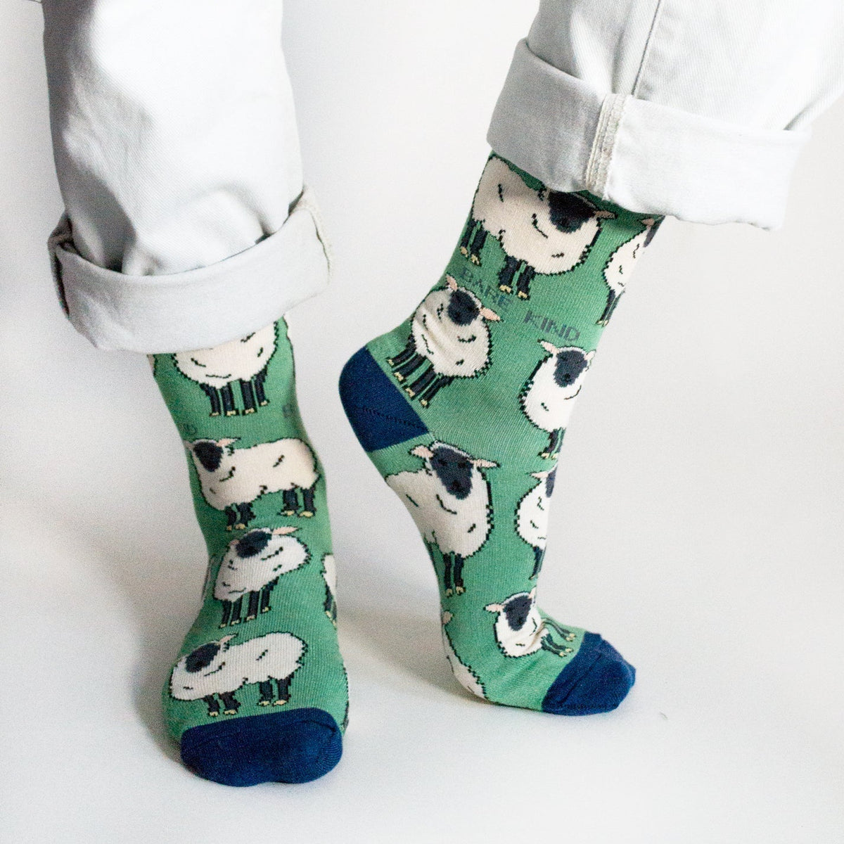 Save the Sheep Bamboo Socks - Rusty Deer