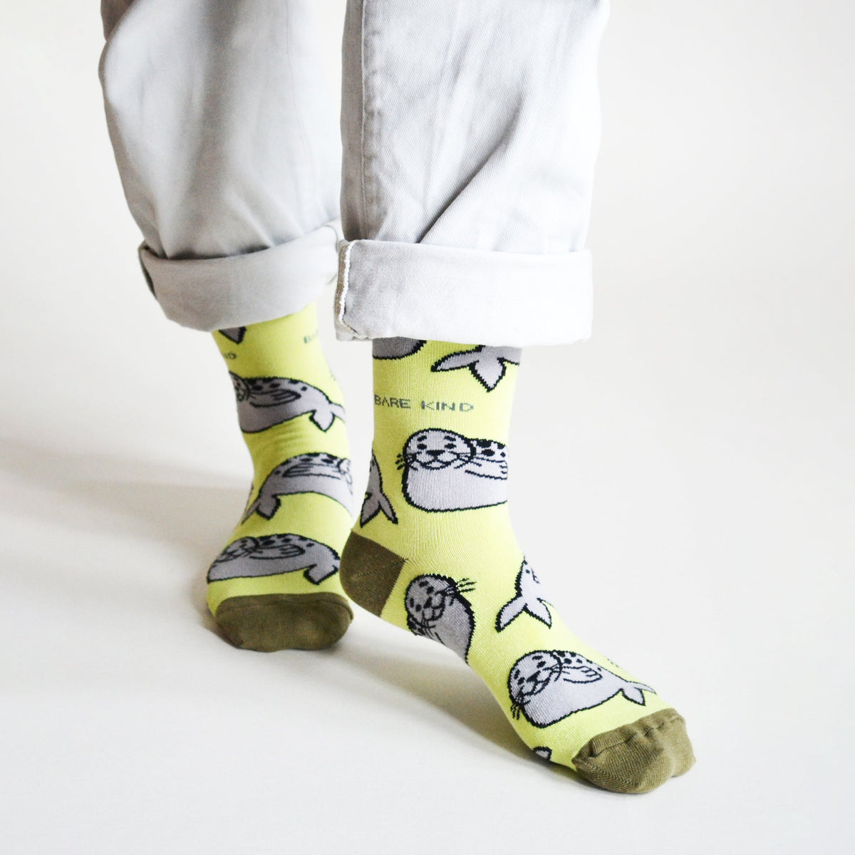 Save the Seals Bamboo Socks - Rusty Deer