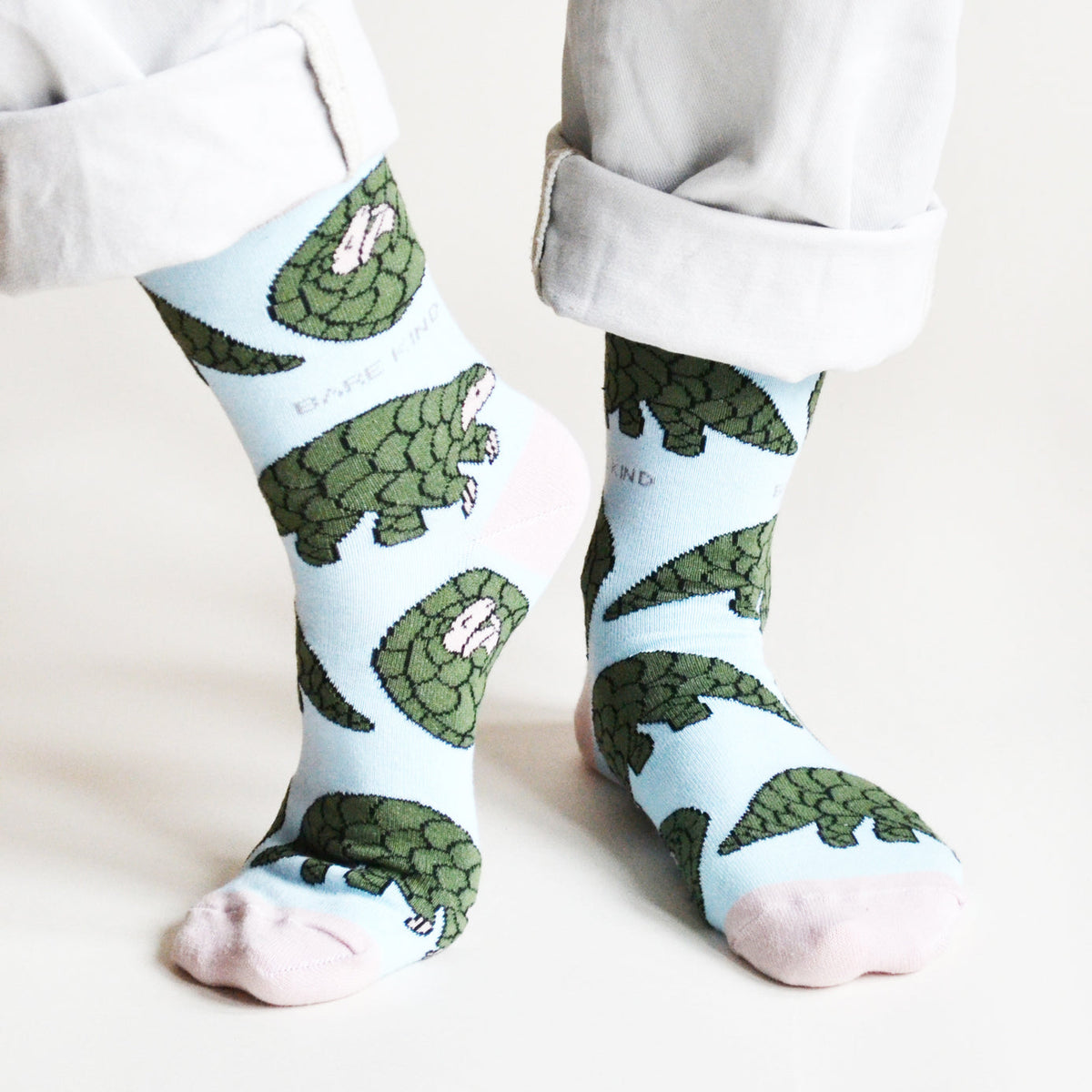 Save the Pangolins Bamboo Socks - Rusty Deer