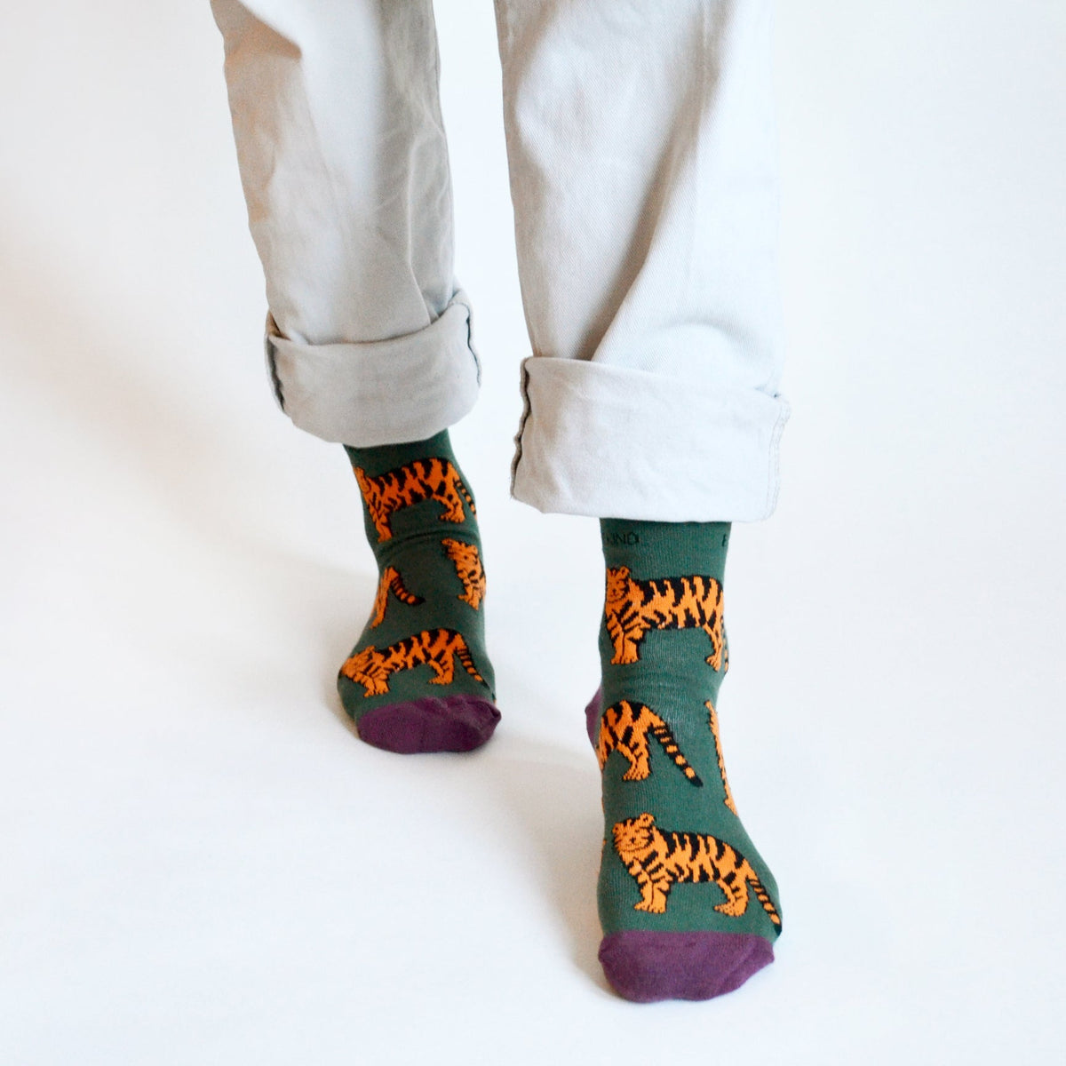 Save the Tigers Bamboo Socks - Rusty Deer