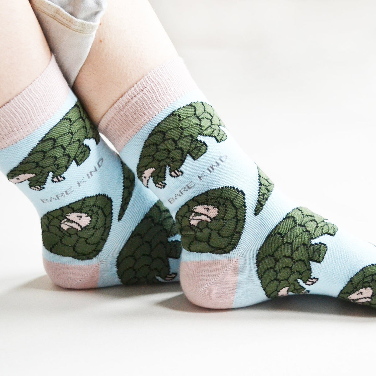 Save the Pangolins Bamboo Socks - Rusty Deer