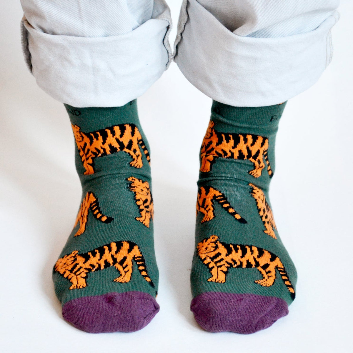 Save the Tigers Bamboo Socks - Rusty Deer