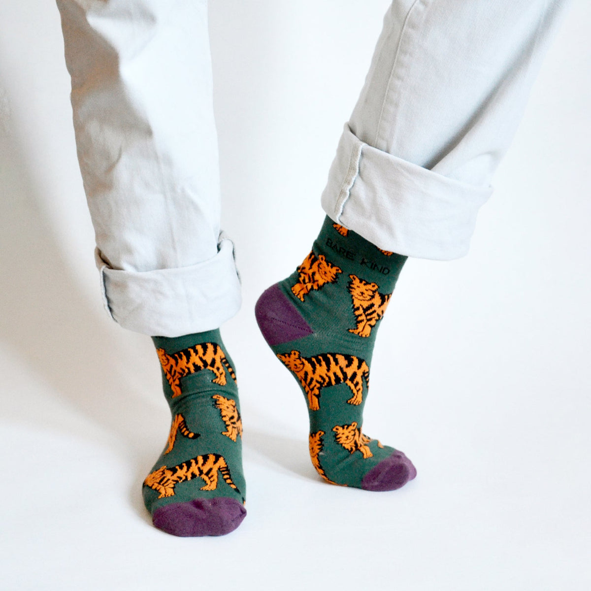 Save the Tigers Bamboo Socks - Rusty Deer